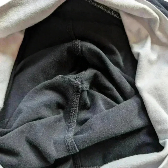 Patagonia Calma Capris Women's L Black White Foldover Waistband Cropped Active - Picture 9 of 14